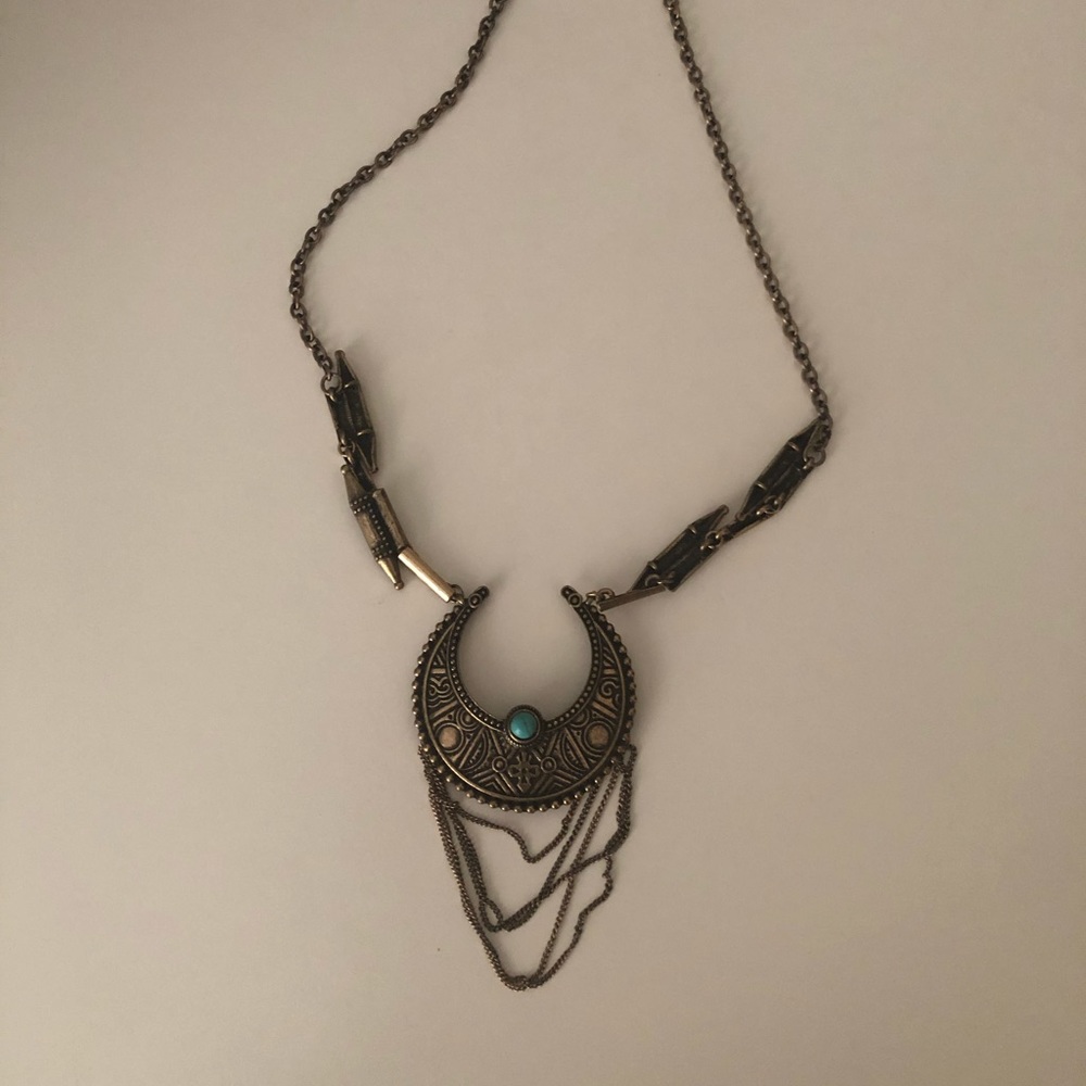 Boho chic goddess necklace